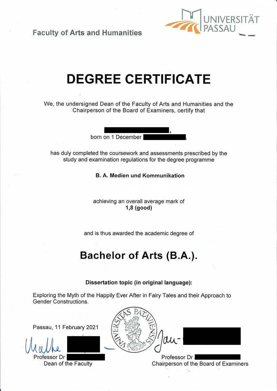 Apostille de diplôme allemand Apostille de diplôme allemand